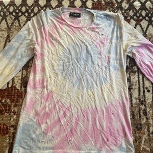 Custom Distressed Tye Dye Longsleeve